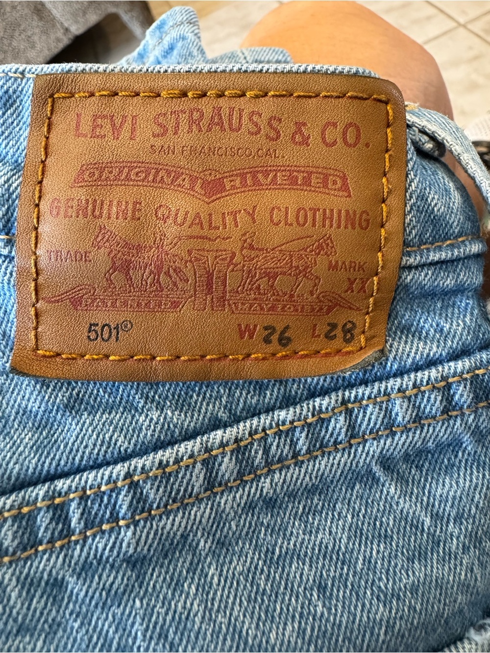 Levi's 501 Original Fit womens Jeans - Light Blue 26x28